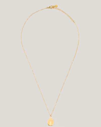 Ambar Scarab Necklace goud