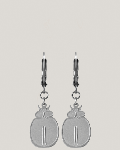 Scarab Earrings zilver