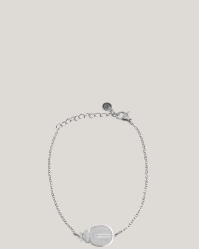 Ambar Scarab Bracelet zilver