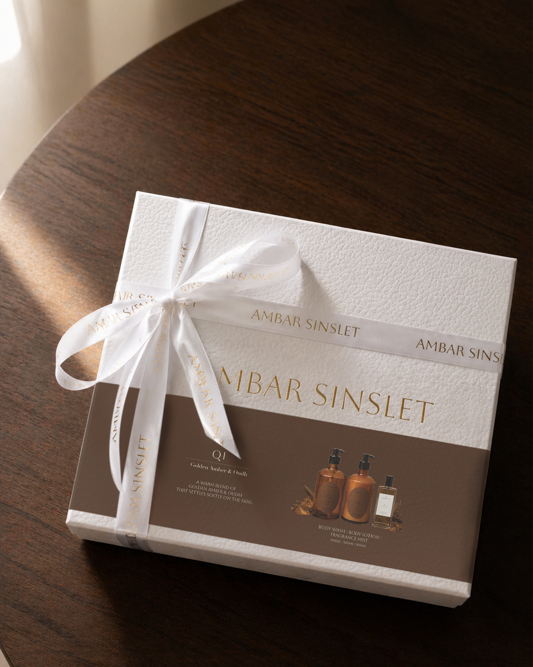 Qi Body Gift Set Golden Amber & Oudh